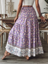 Breezaya Women's Spring/Summer Boho Floral A-Line Skirt